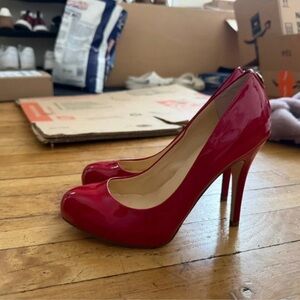 Ivanka Trump Glossy Red Heels